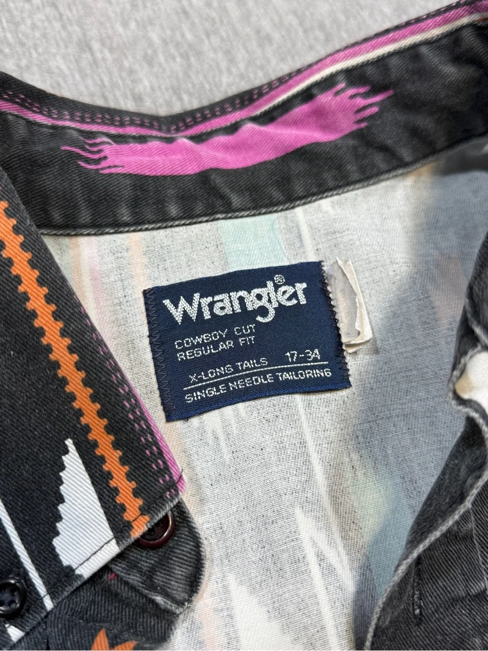 Wrangler western wear men’s shirt vintage 90s
